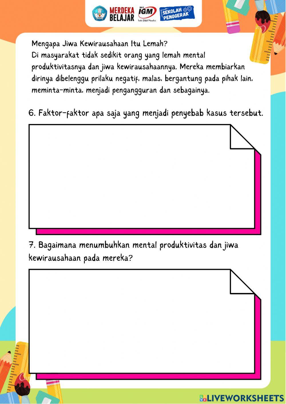 AKTIVITAS 1 P5 Tema 1 Kewirausahaan