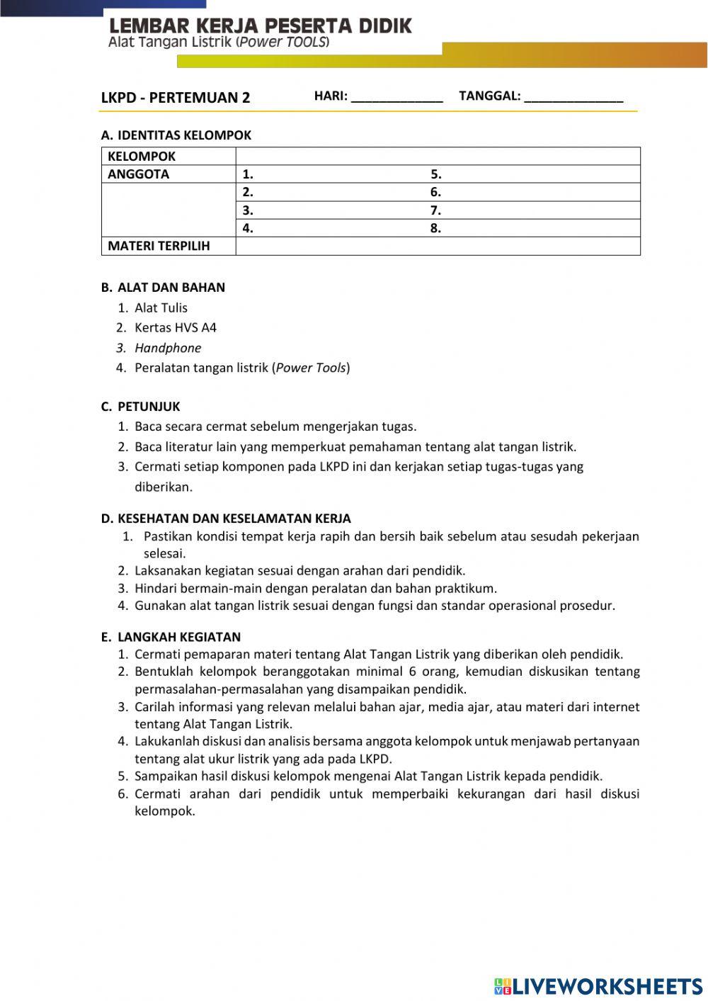LKPD Alat Tangan Listrik