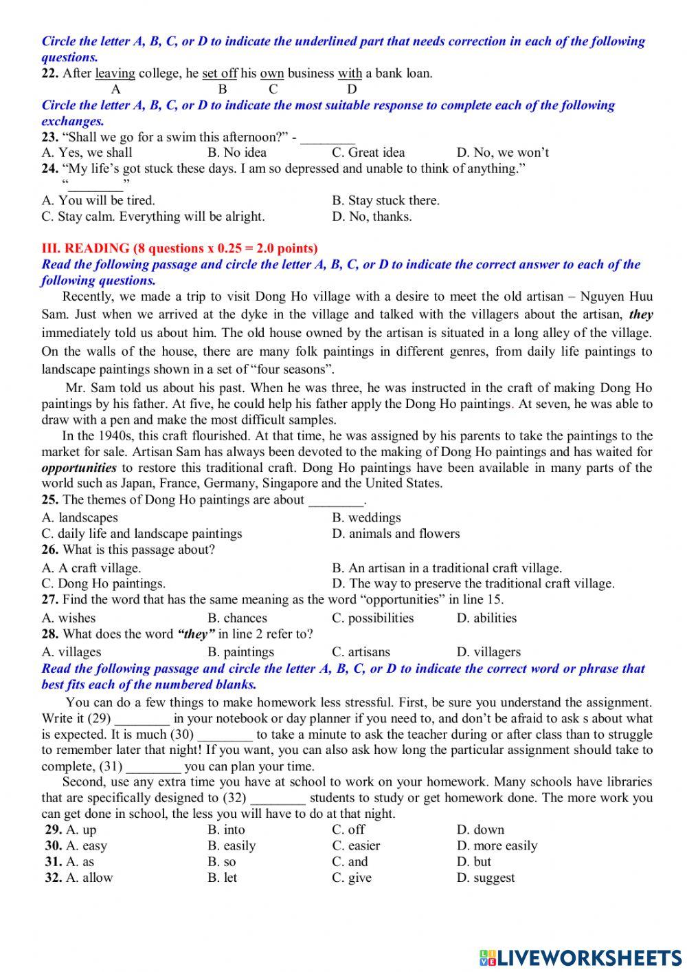 Test giữa kỳ 1 Grade 9 (01)