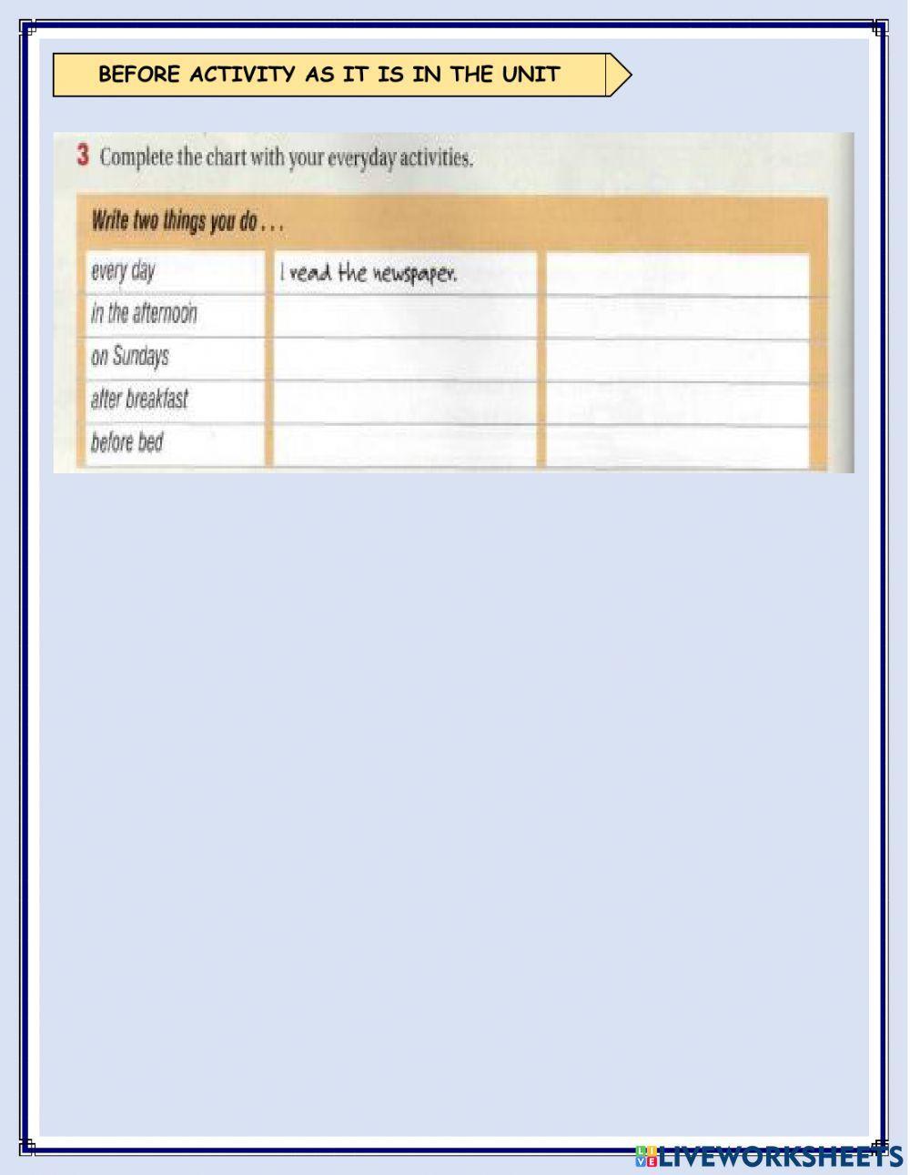 Live Worksheet adaptations-Ingrid Denisse Flores Hernandez 