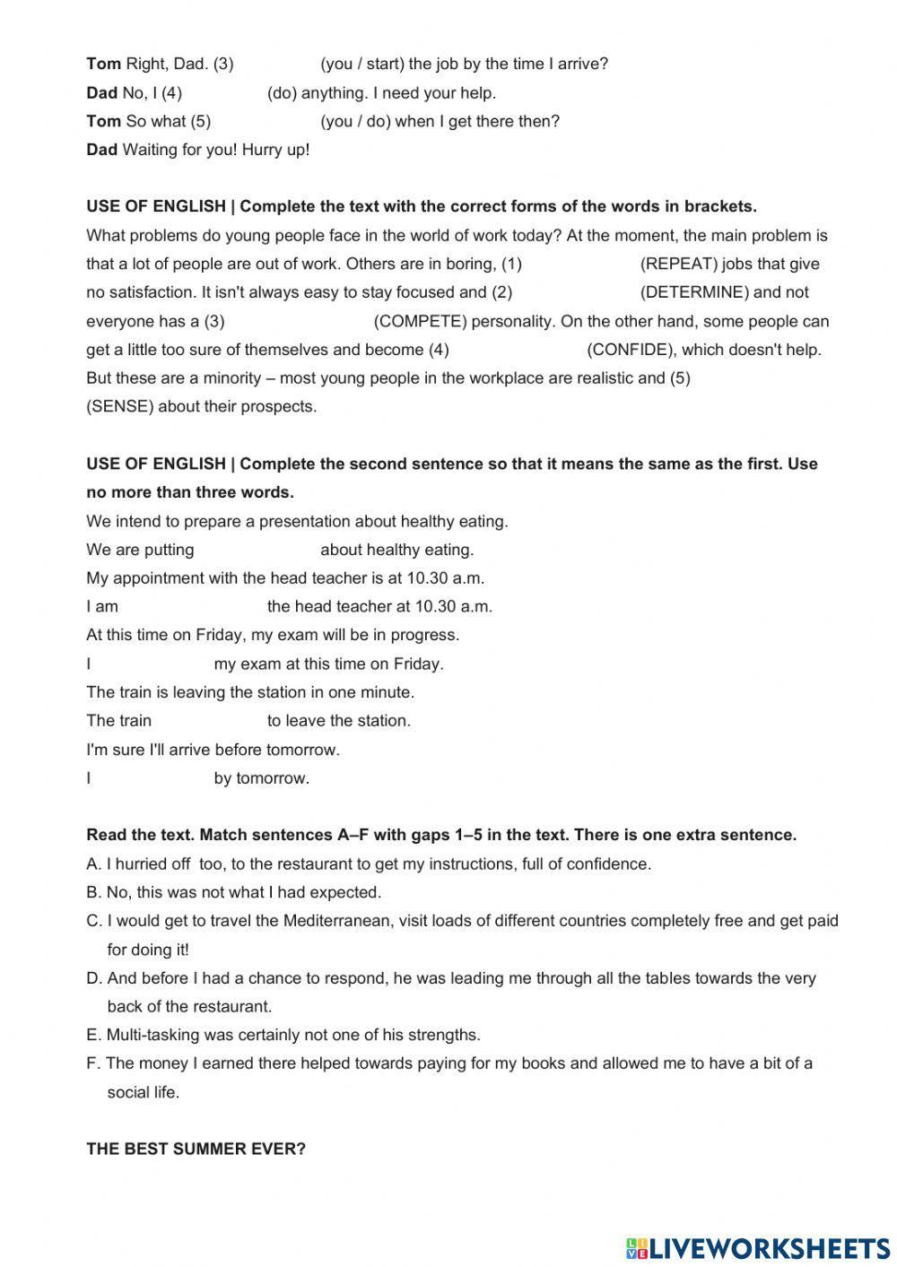 High Note 3 - Unit 5 - Unit test