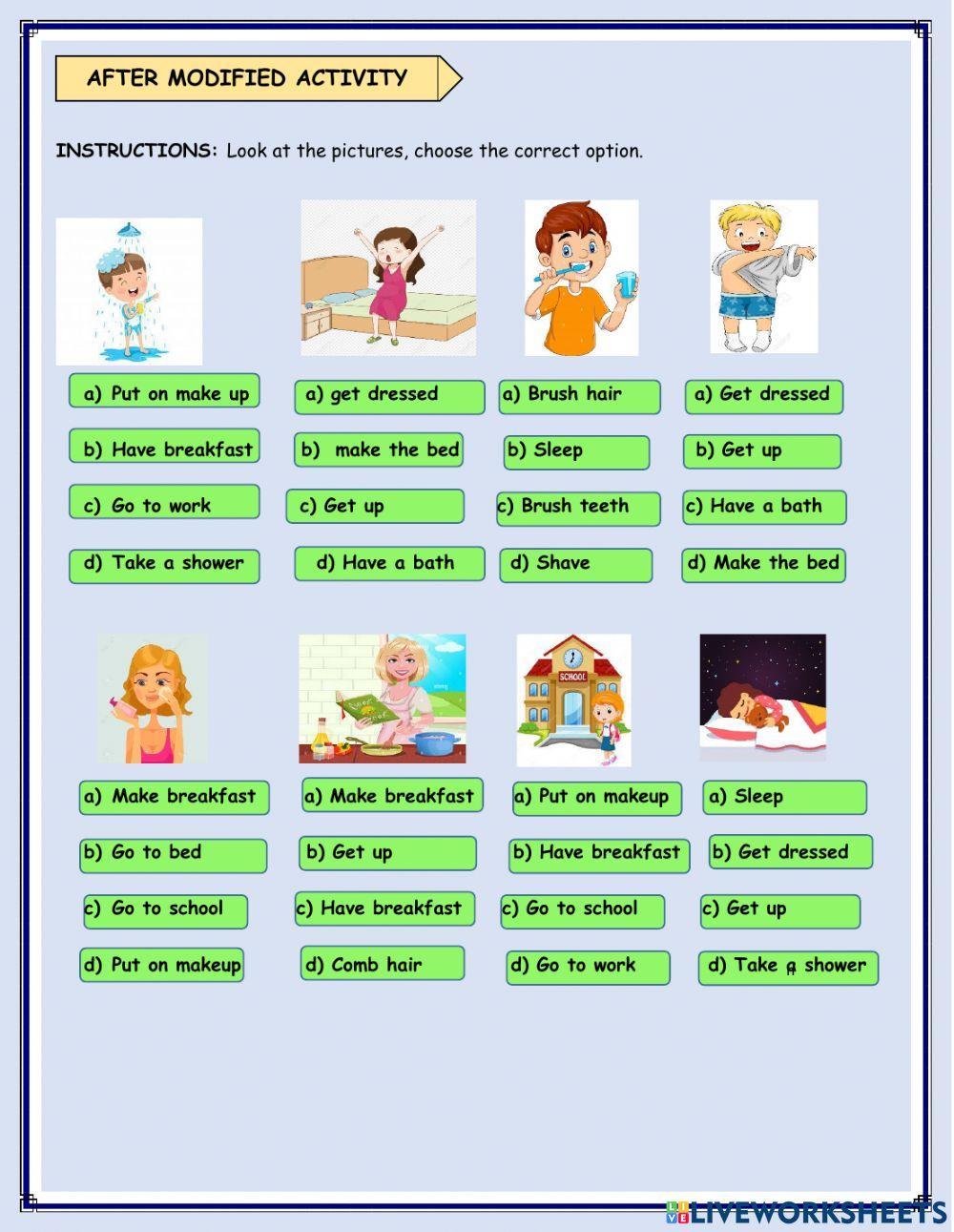 Live Worksheet adaptations-Ingrid Denisse Flores Hernandez.. 