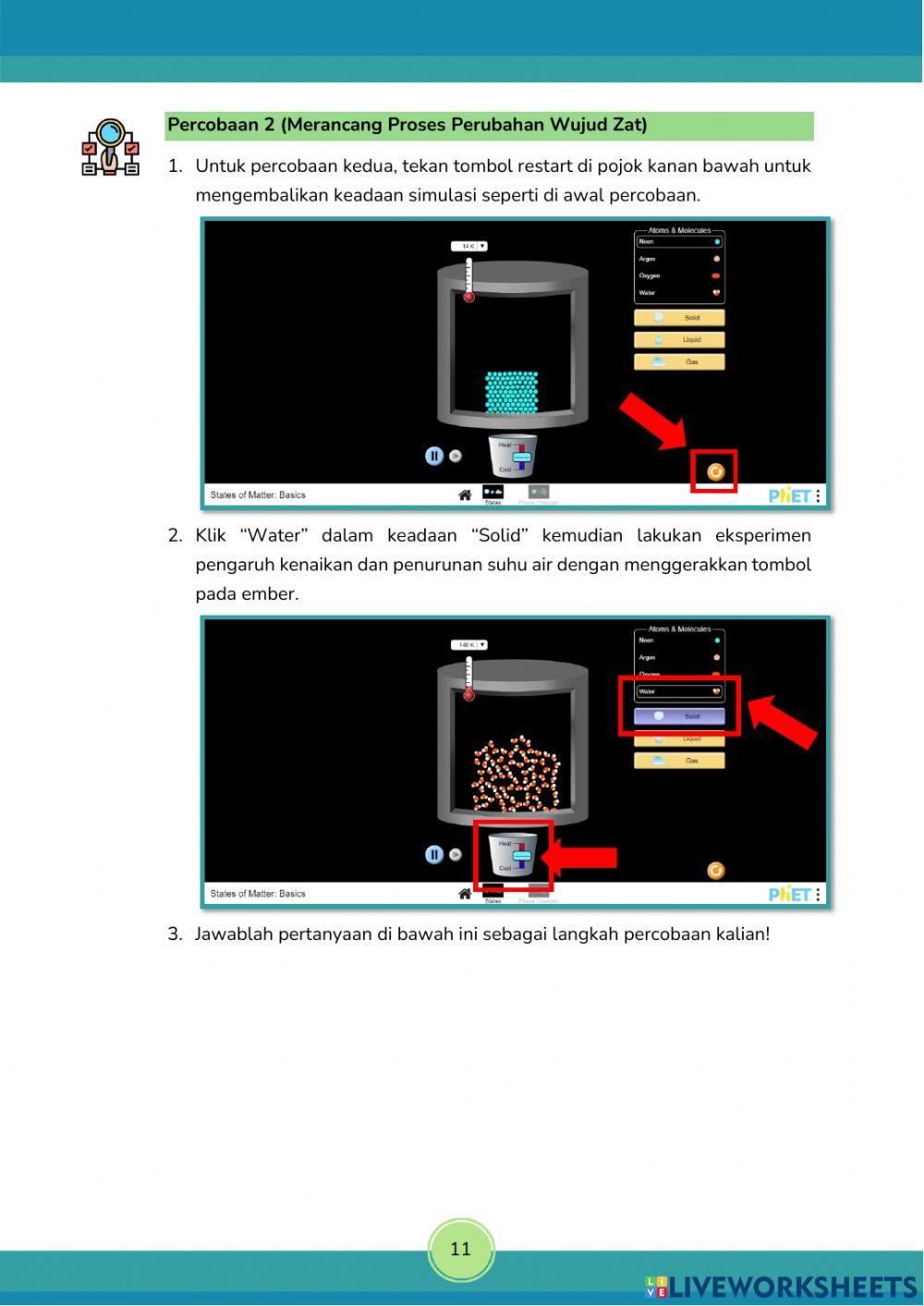 LKPD Wujud Zat, Model Partikel, dan Perubahannya (Part 2)