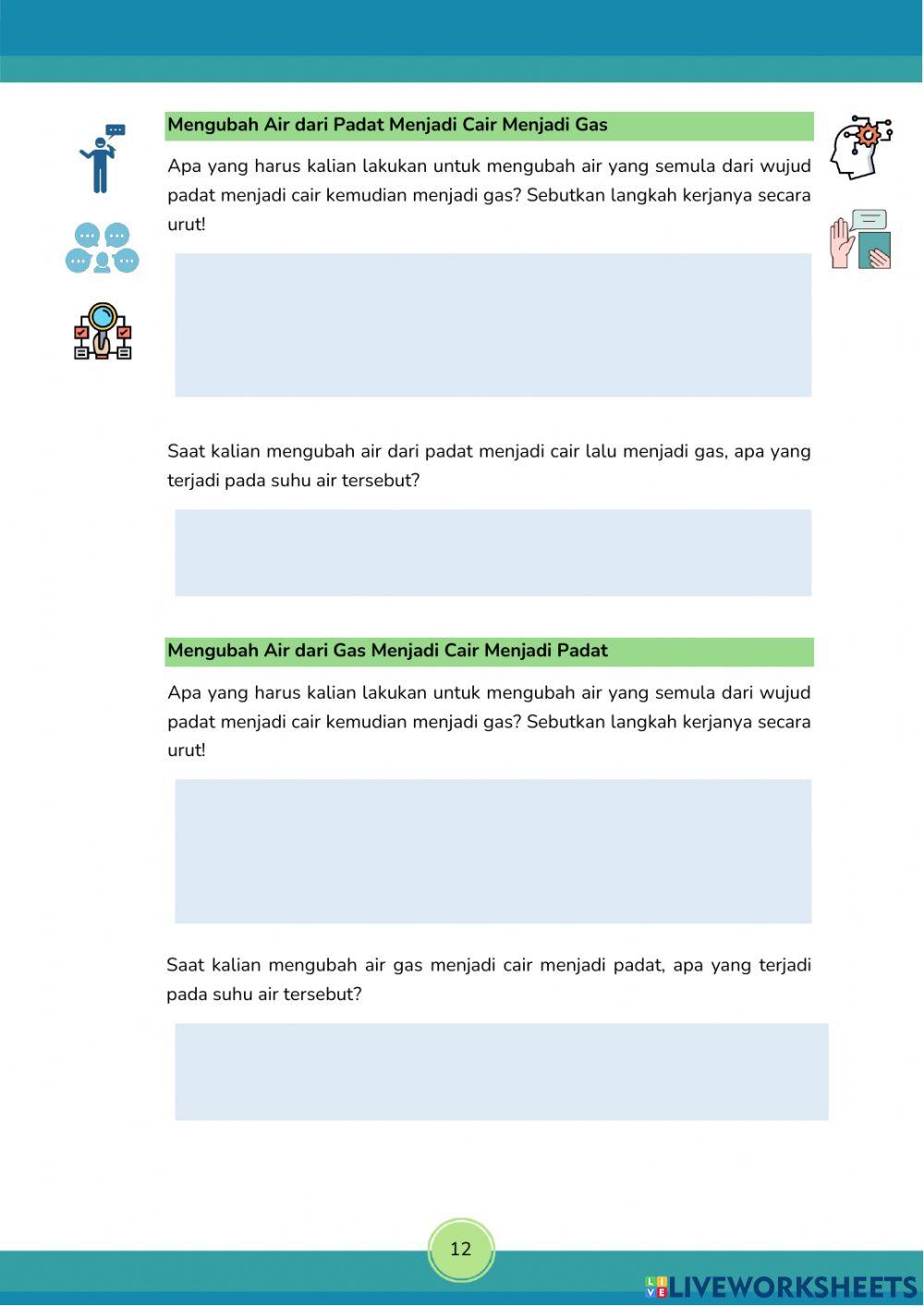 LKPD Wujud Zat, Model Partikel, dan Perubahannya (Part 2)