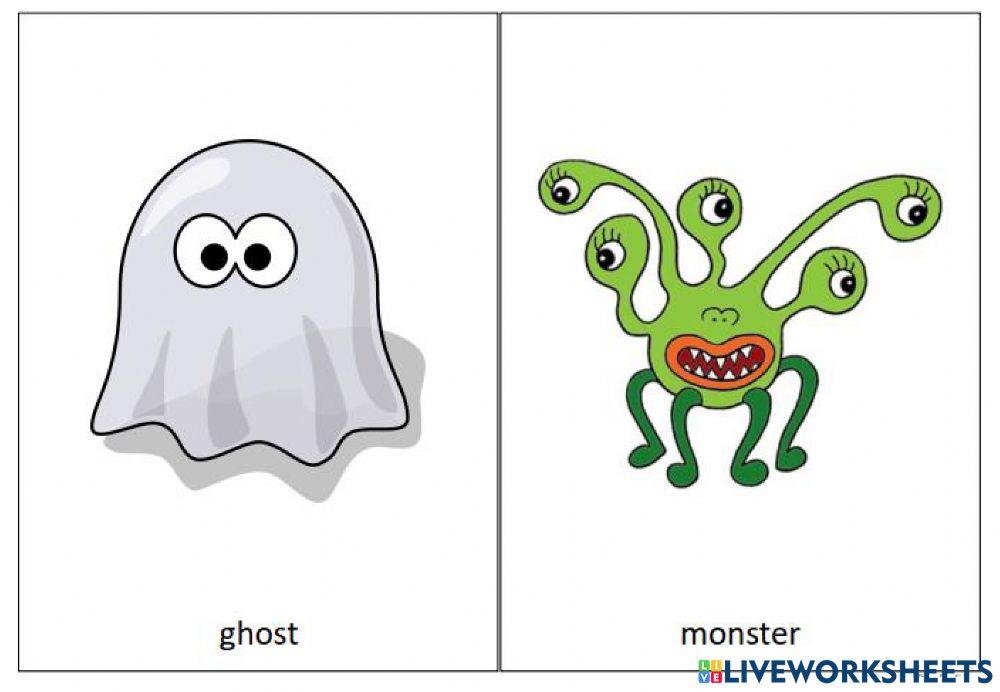 Halloween Flashcard (10 words)