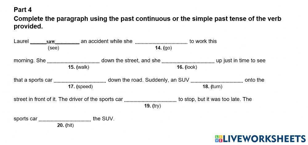 Tn2unit4assessment- past continuous- past simple