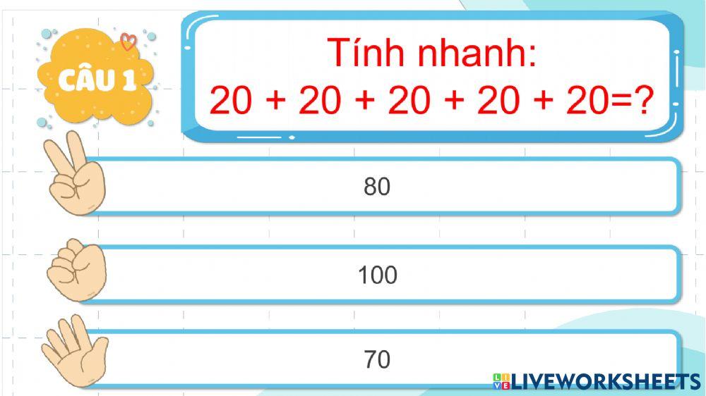 Nhân số có 2 chữ số với số có 1 chữ số
