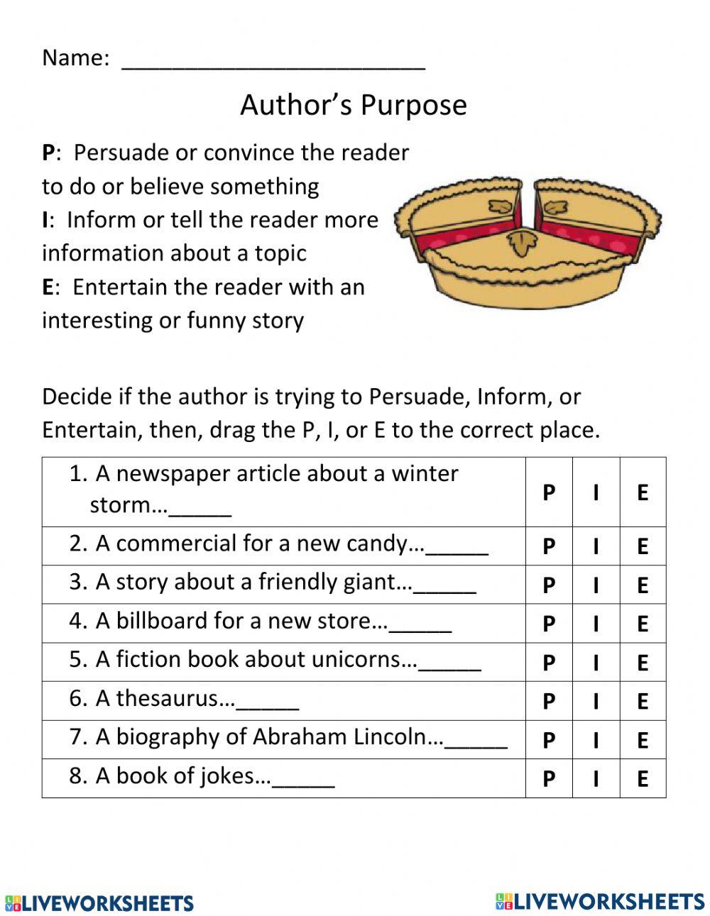 2190662 Author s Purpose Mspaul LiveWorksheets 2190662-author-s-purpose-mspaul-liveworksheets