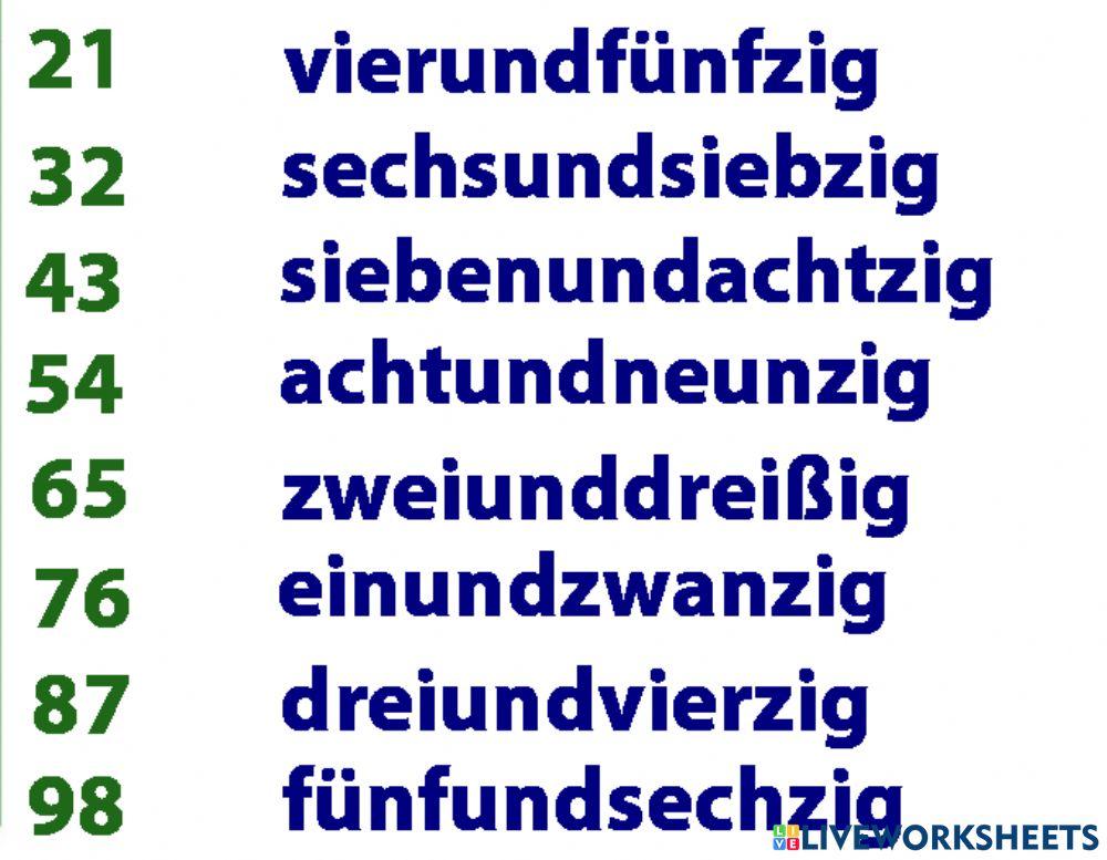 Einstiegskurs-Zahlen 0-100
