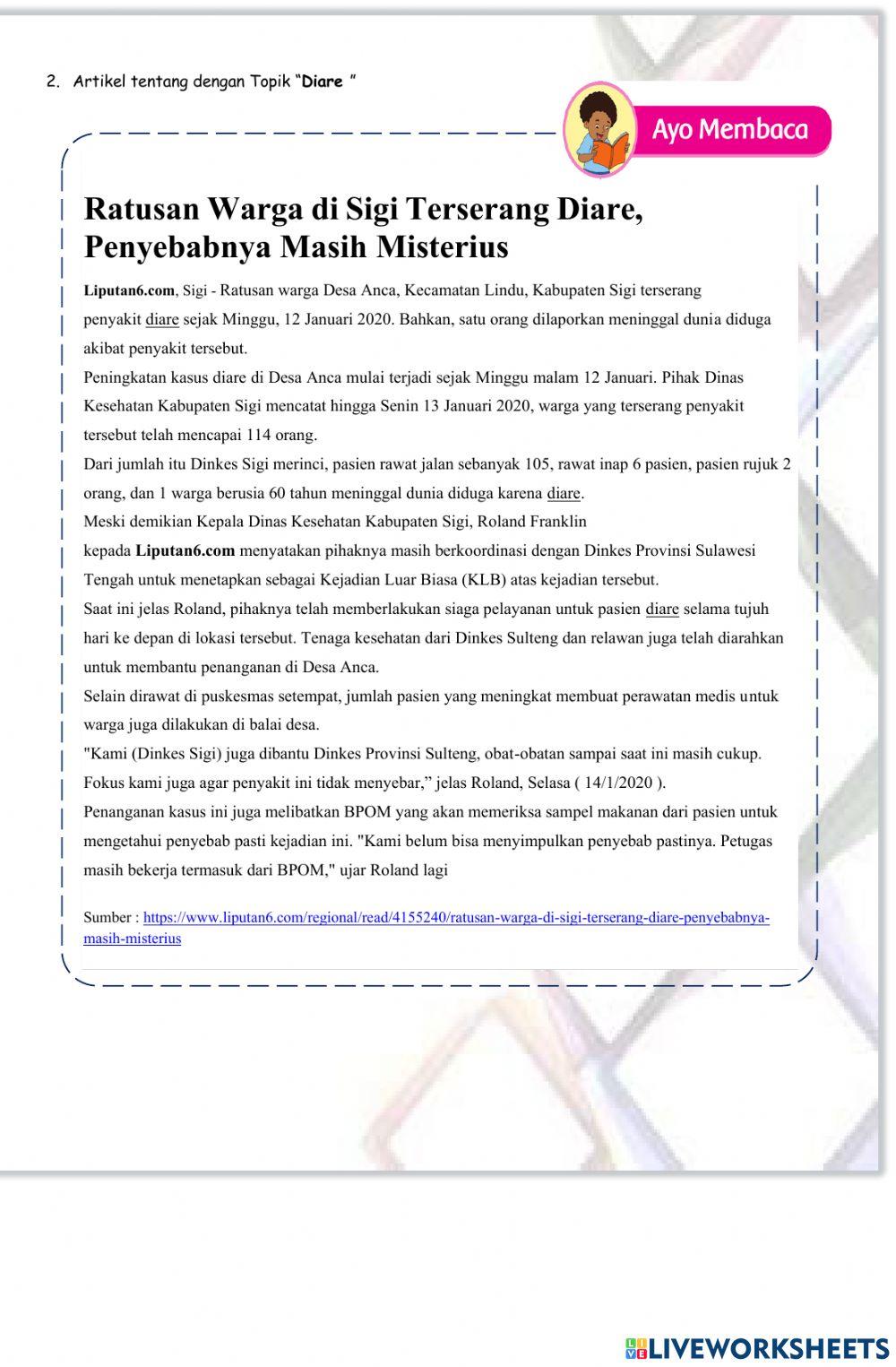 LKPD gangguan pada sistem pencernaan