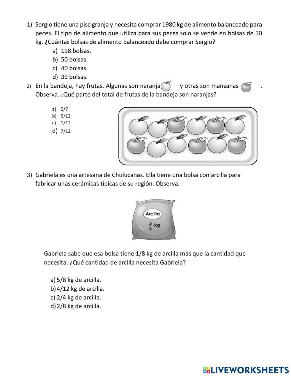Examen de matematica