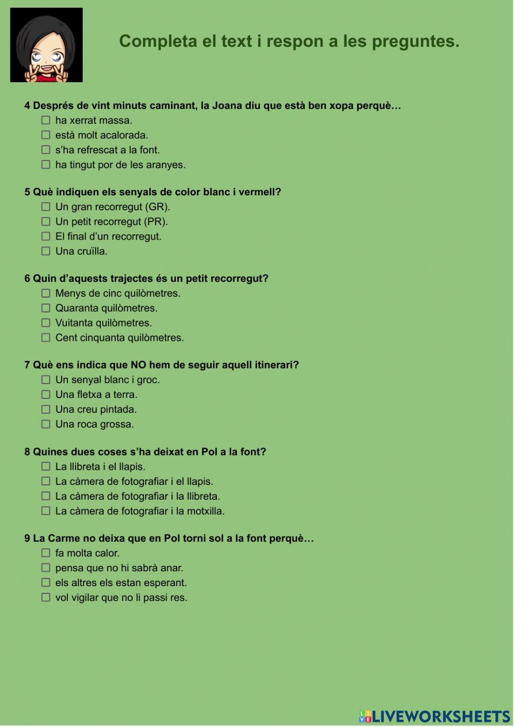 Comprensió lectora 08