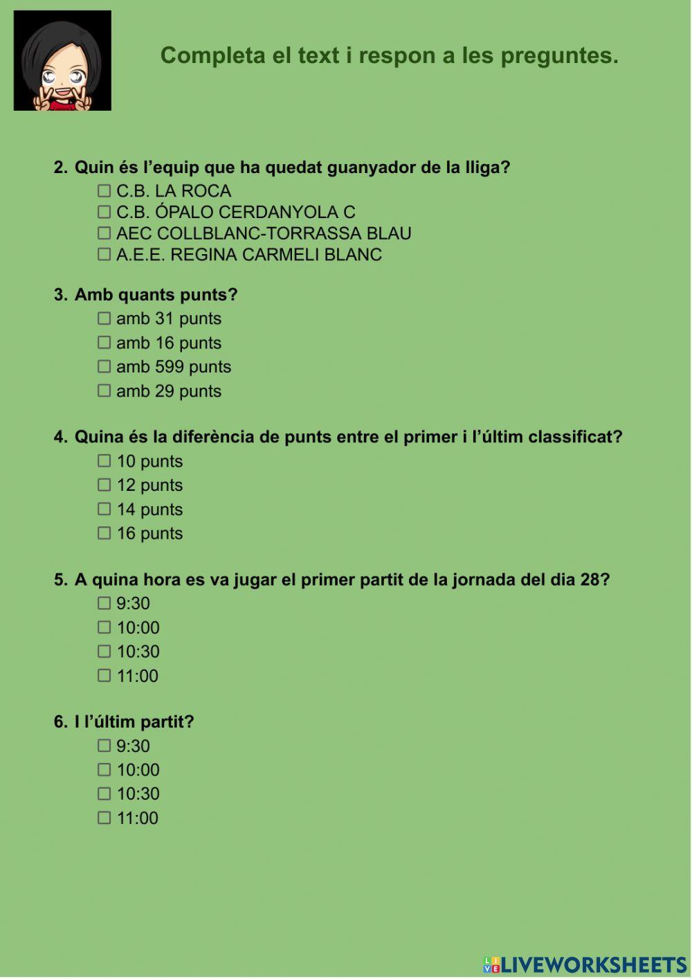 Comprensió lectora 09