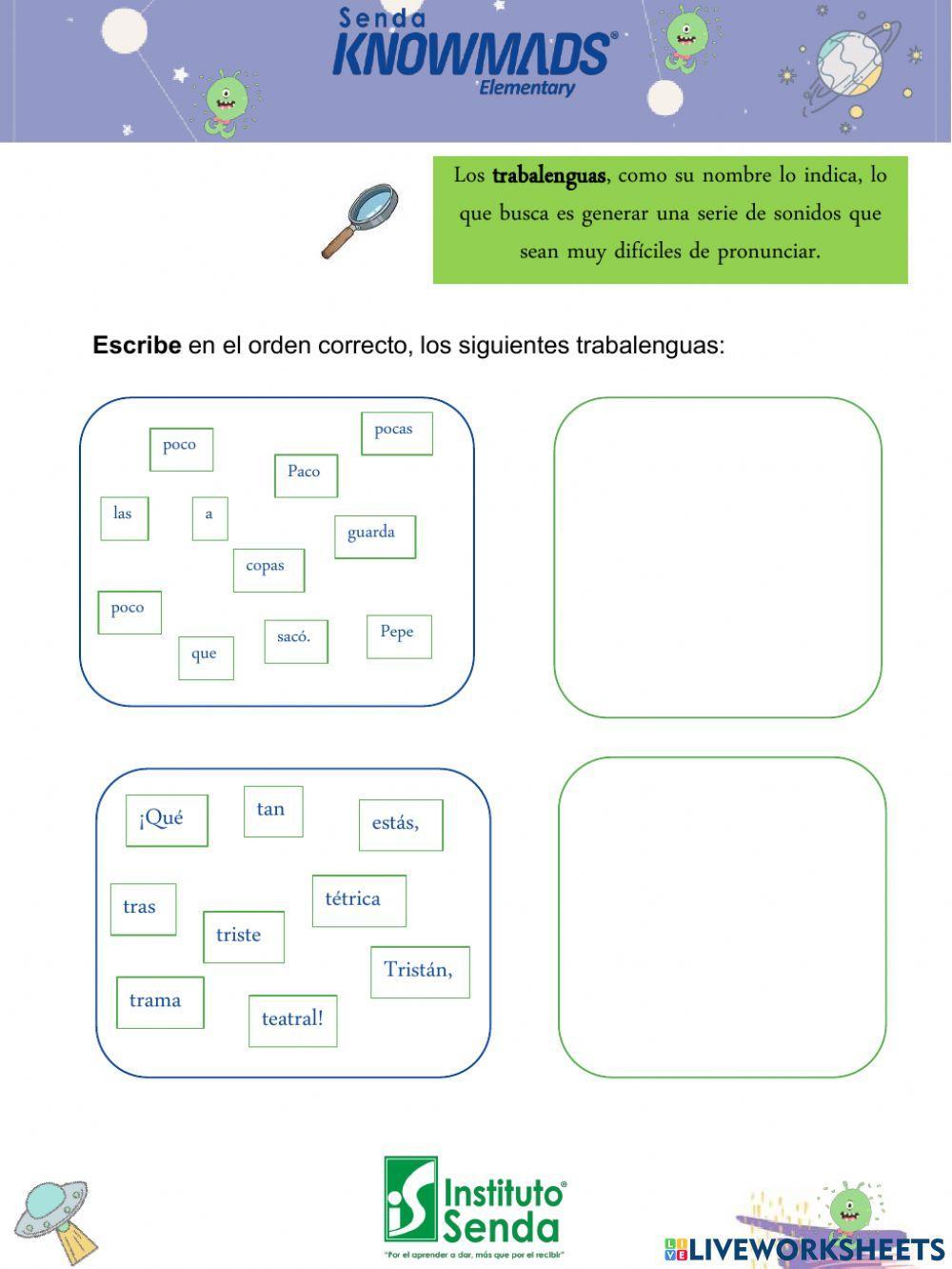Guía de Español PERIODO I