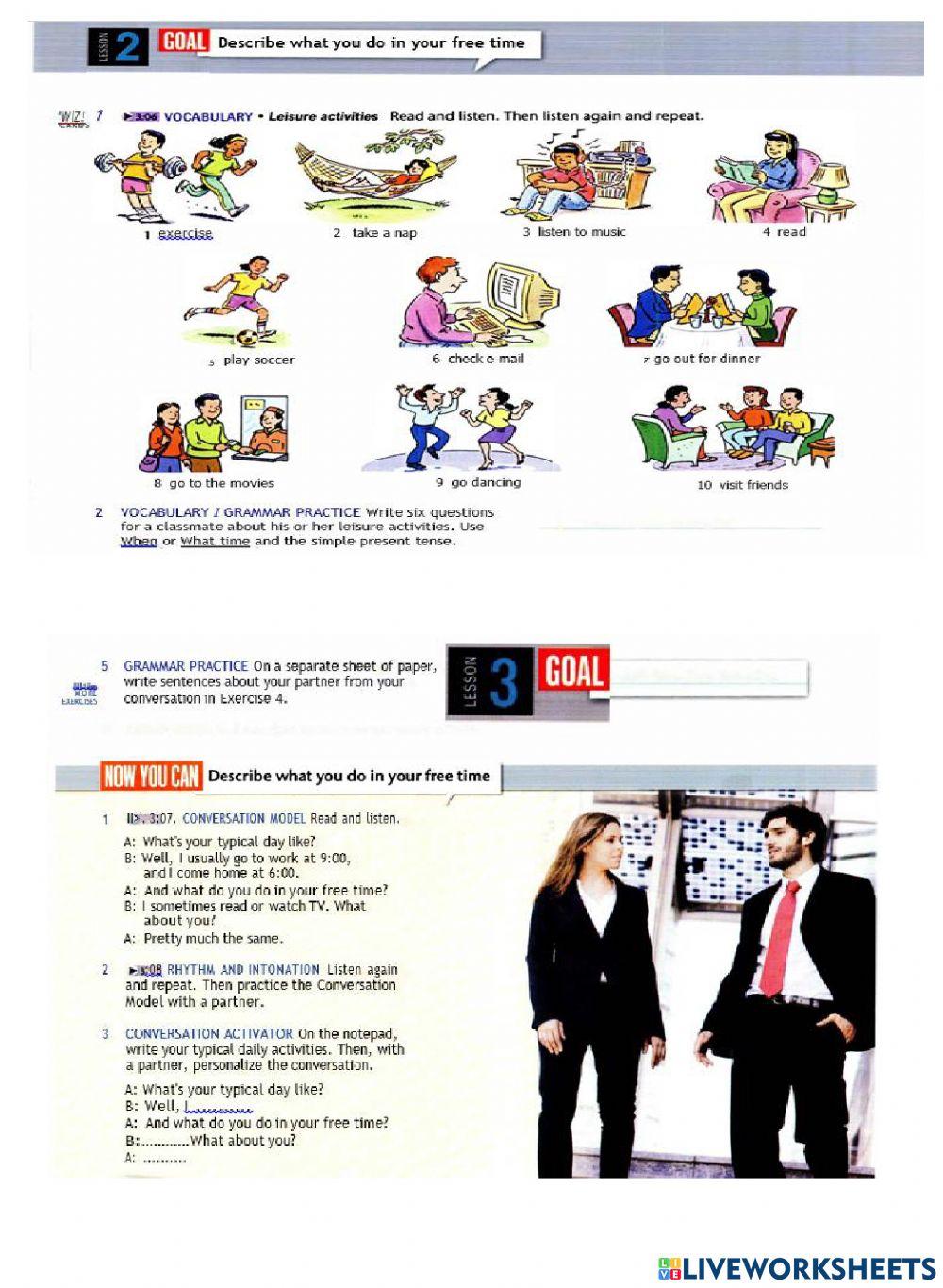 Live worksheet adaptations
