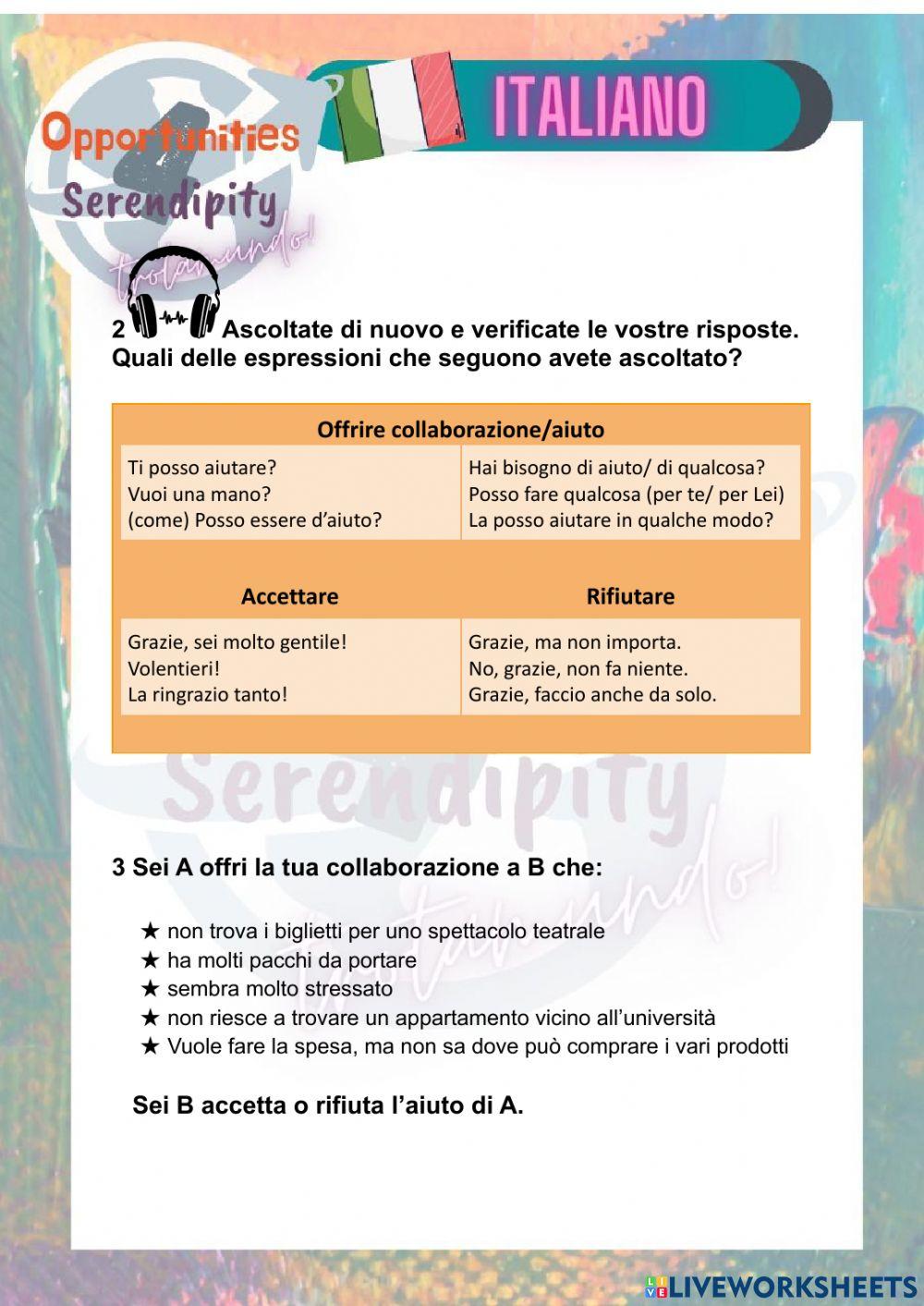 Progetto italiano, clase 16