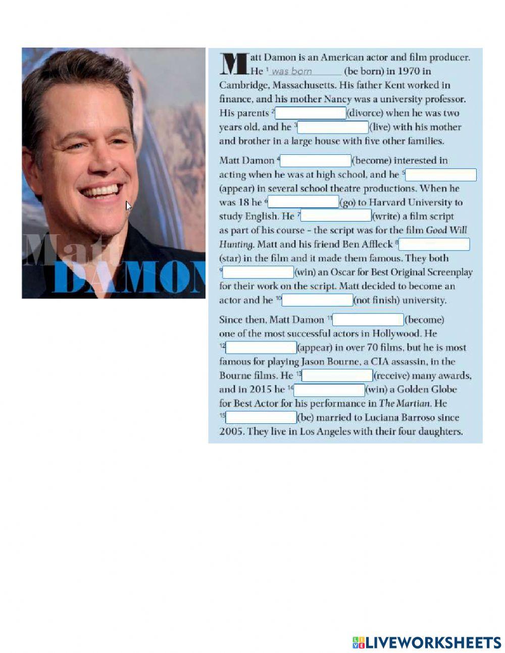 Present perfect and simple past