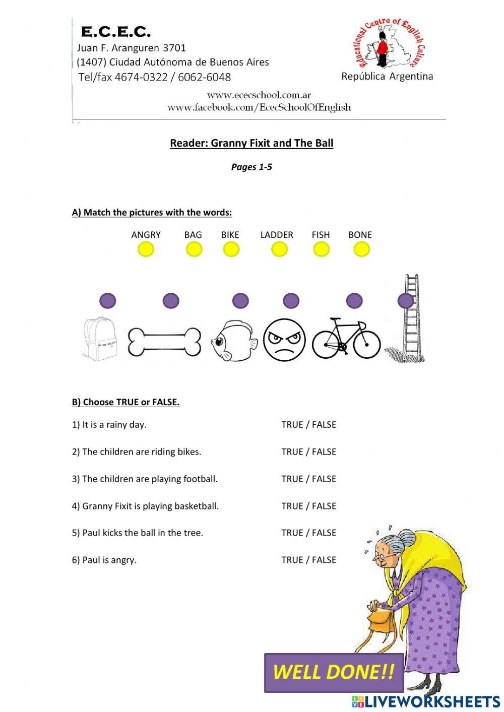 Granny fix and the ball page 1 to 5