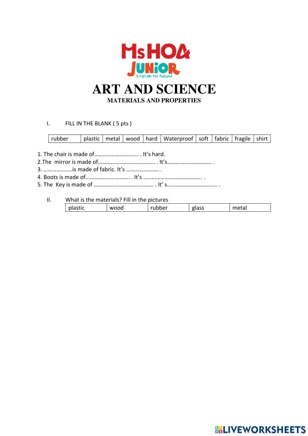 Materials and properties