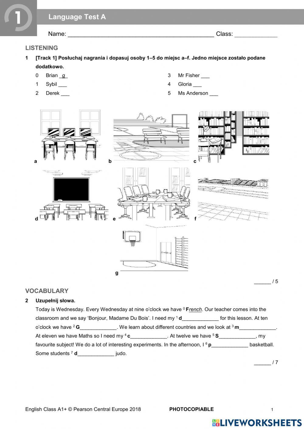 English Class A1+ Unit 1 6909696 | English class a1+ unit 1 | anetalawacz