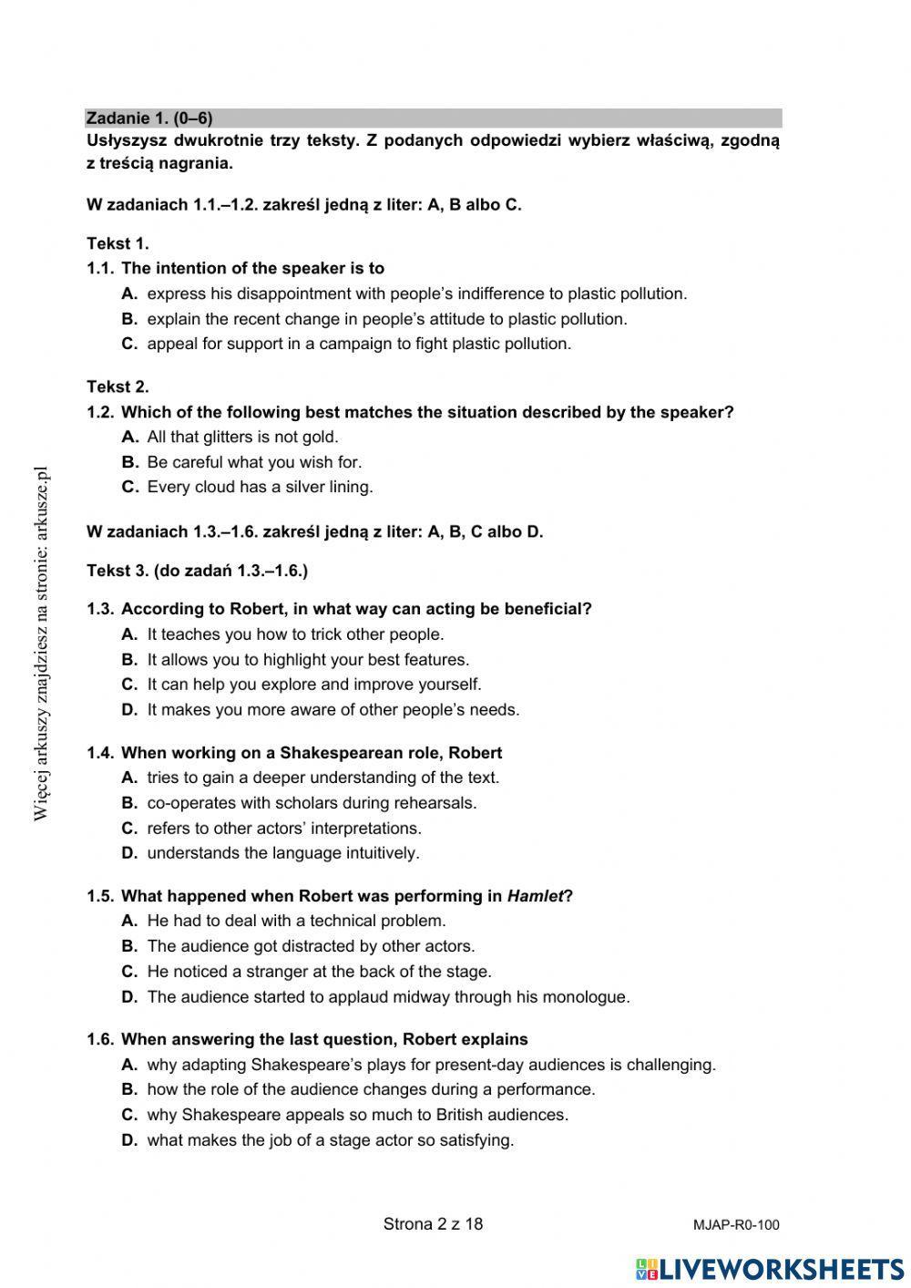 Matura rozszerzona 2023-arkusz testowy