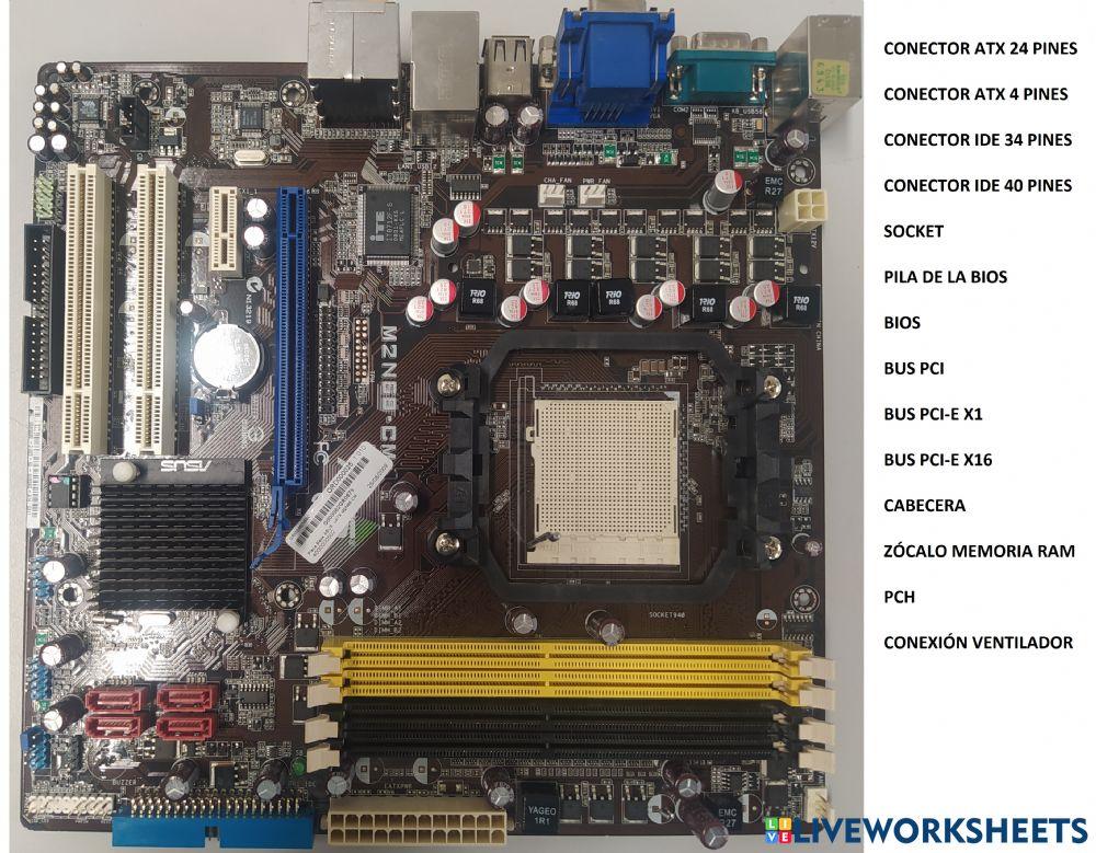 Partes de la placa base