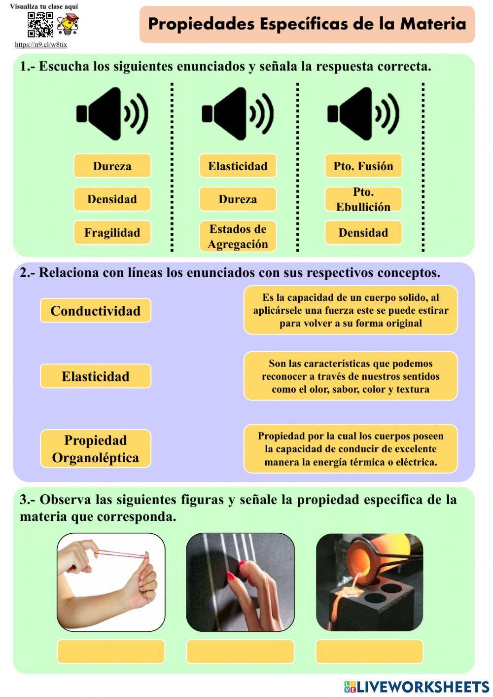 Materia (Propiedades Específias)