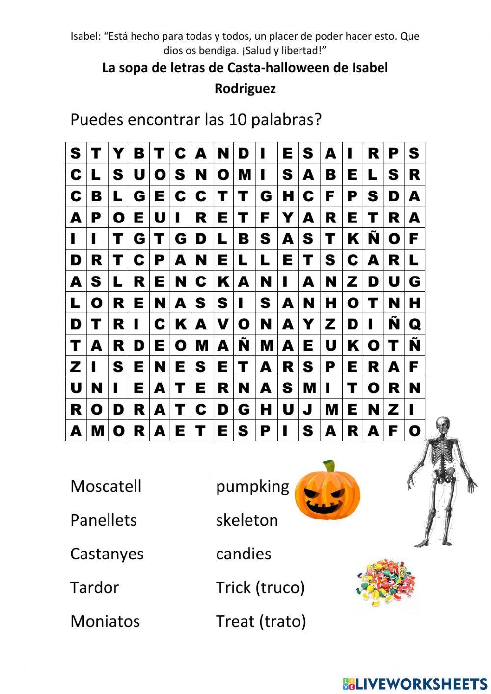 Casta-halloween Isabel M8