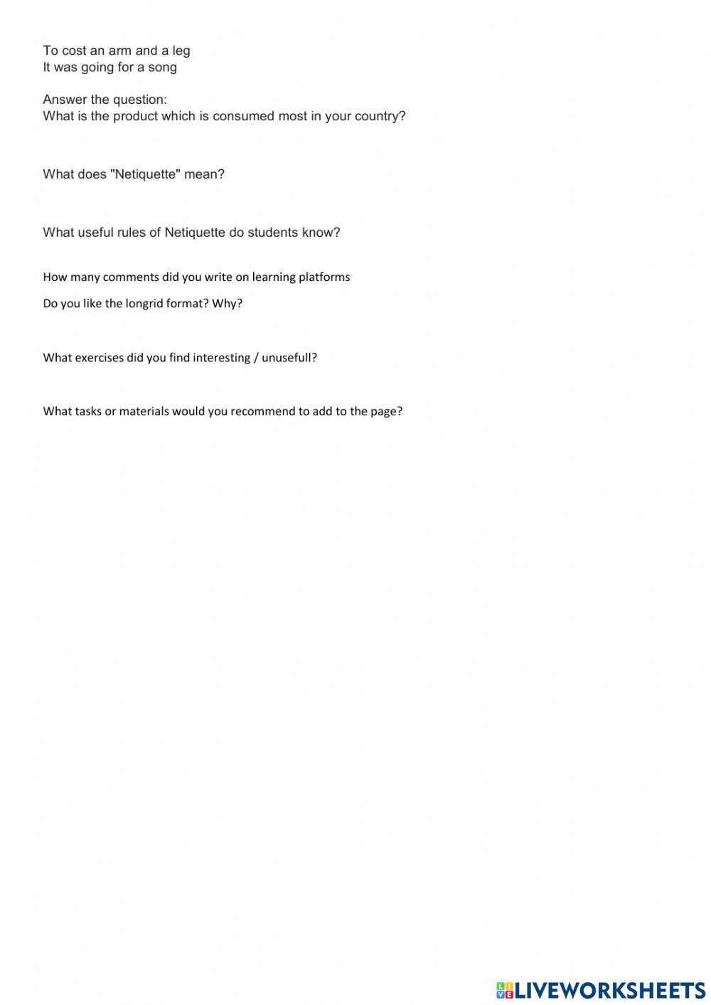 Assessment for credit