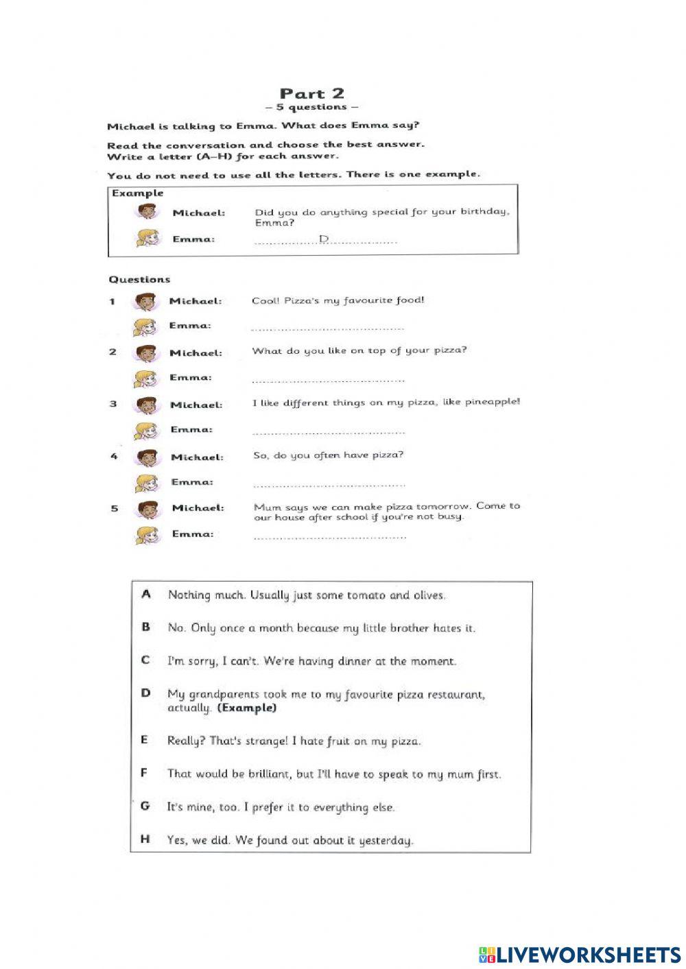 Flyer 4 test 1 part 1, 2