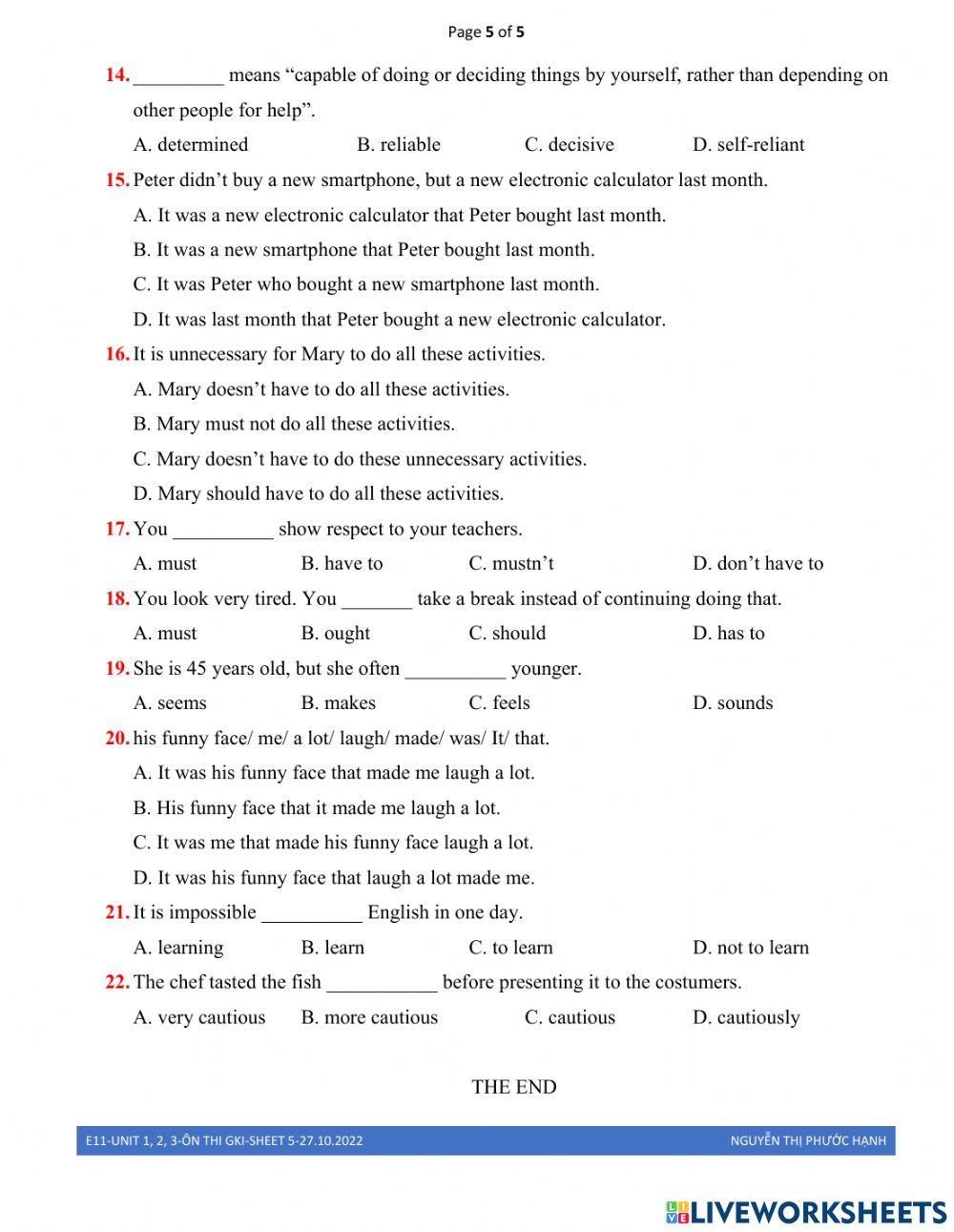 Review for unit 1, 2,3-e11