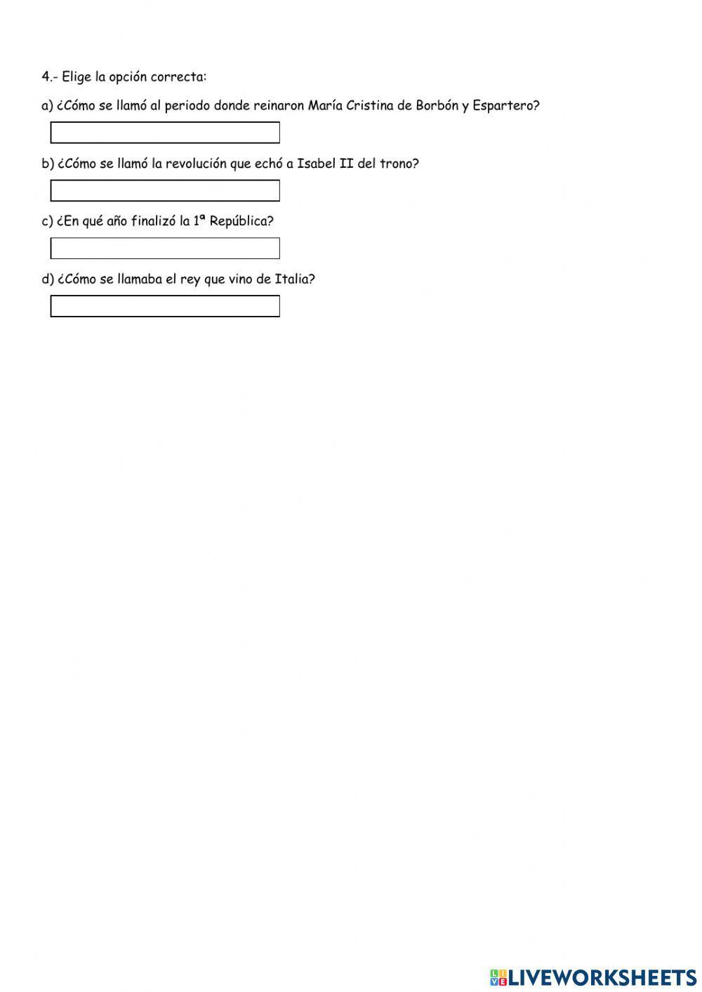 Isabel II y Sexenio revolucionario