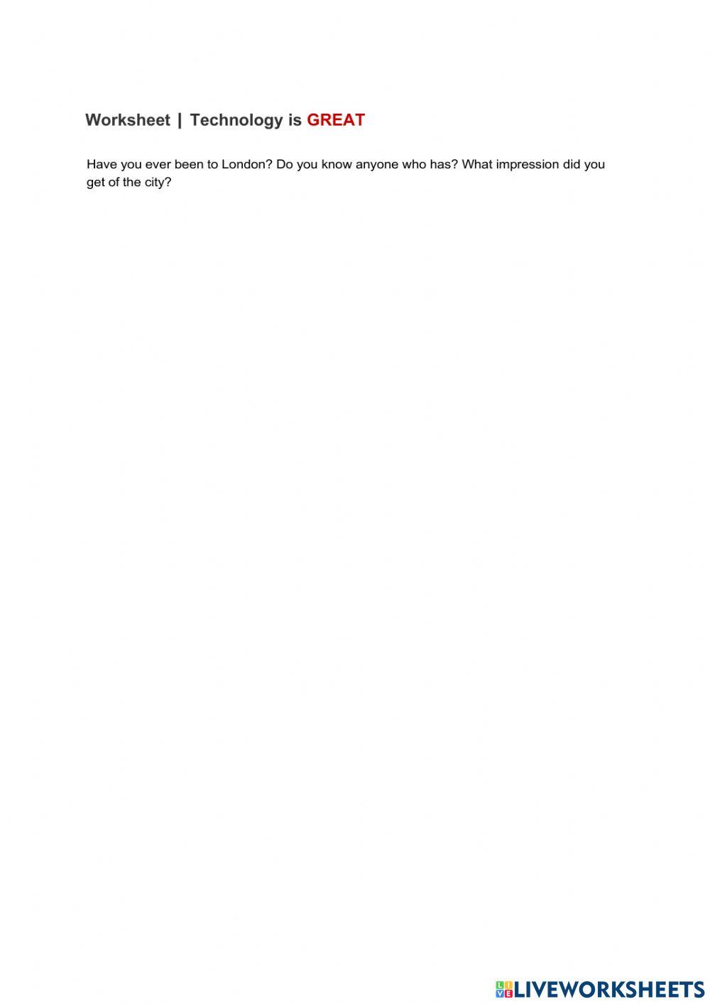 Technology is great - reading