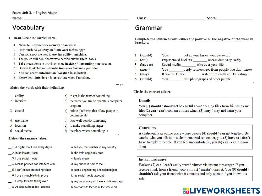Modals and technology