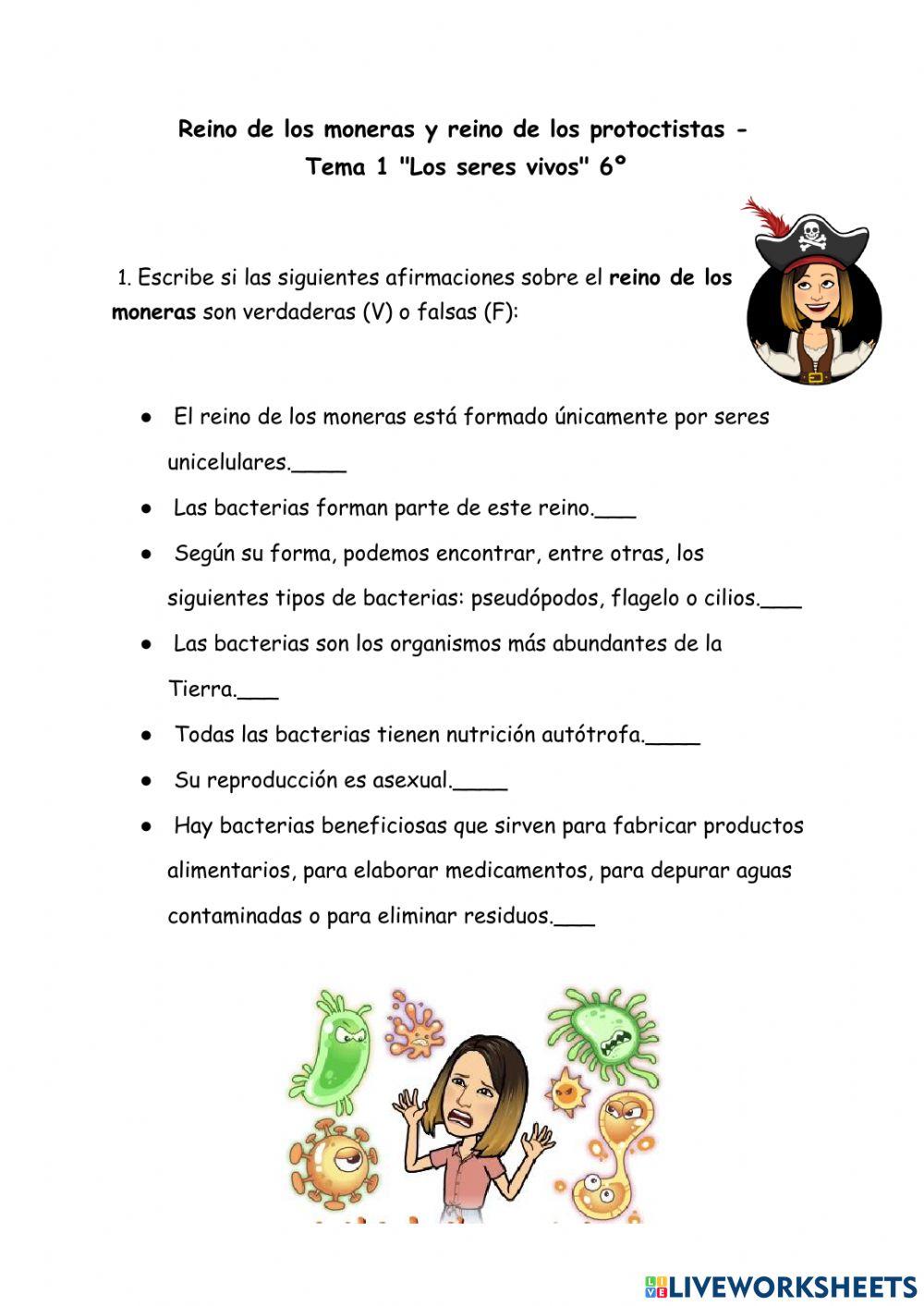 Reino moneras y protoctistas