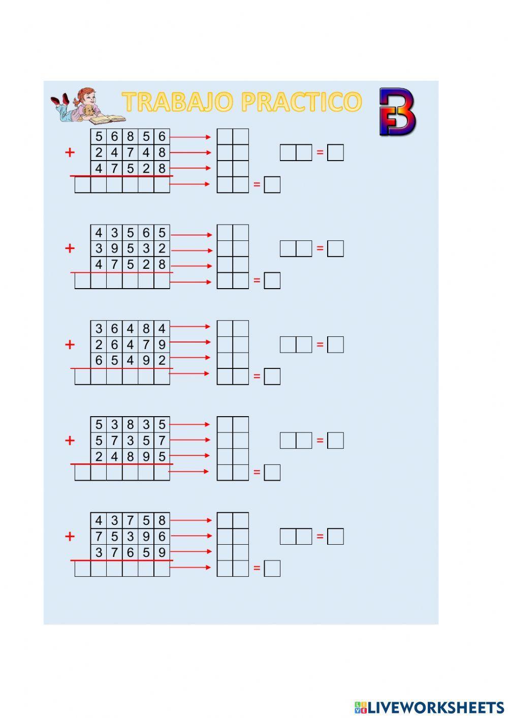 Prueba del 9 en la suma