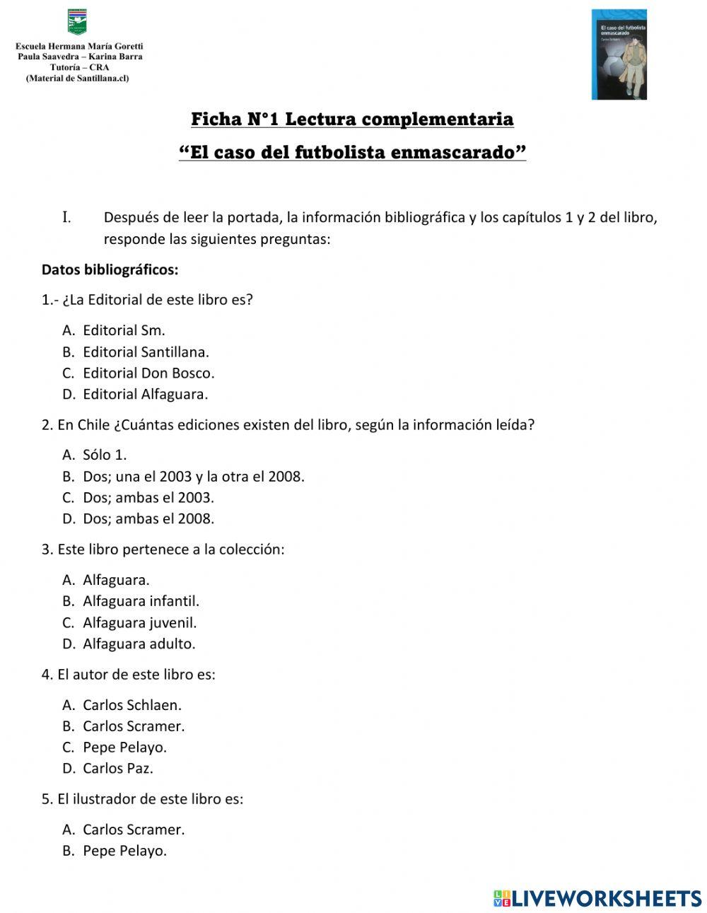 Ficha 1 El caso del futbolista enmascarado
