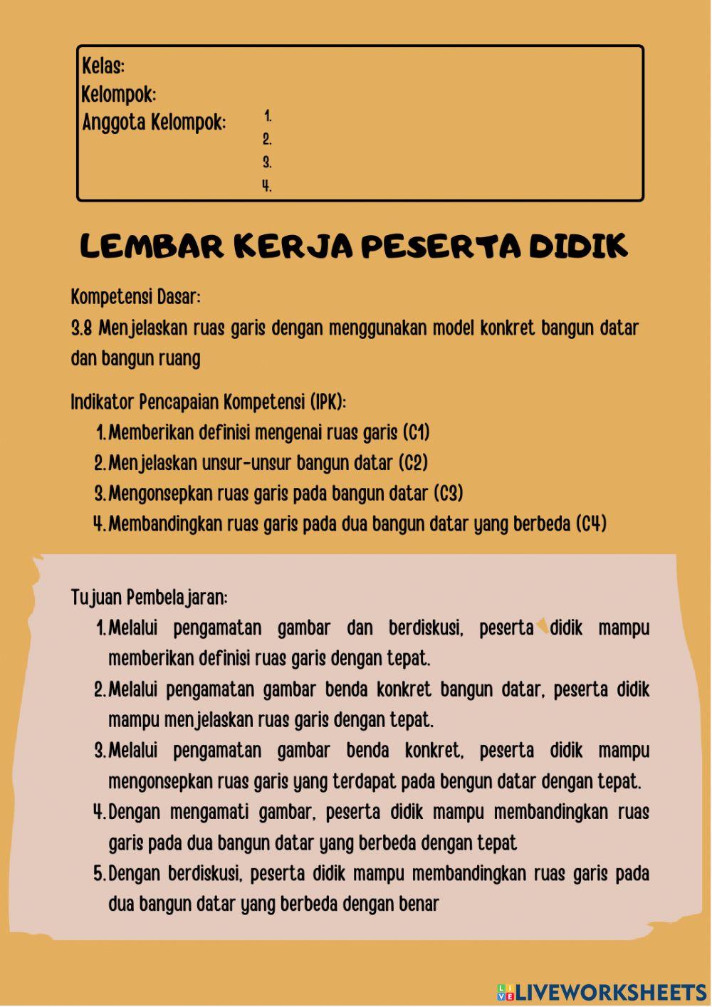 Lkpd kelompok ruas garis