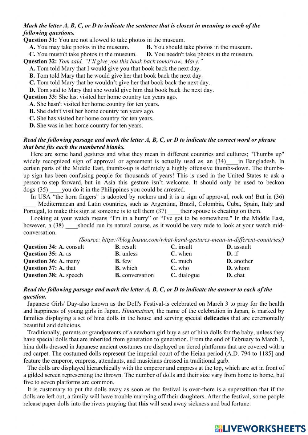 Đề TN số 28- 2022