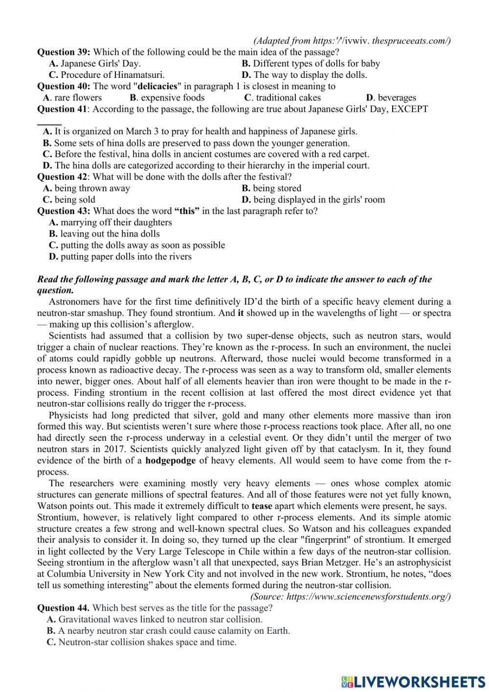 Đề TN số 28- 2022