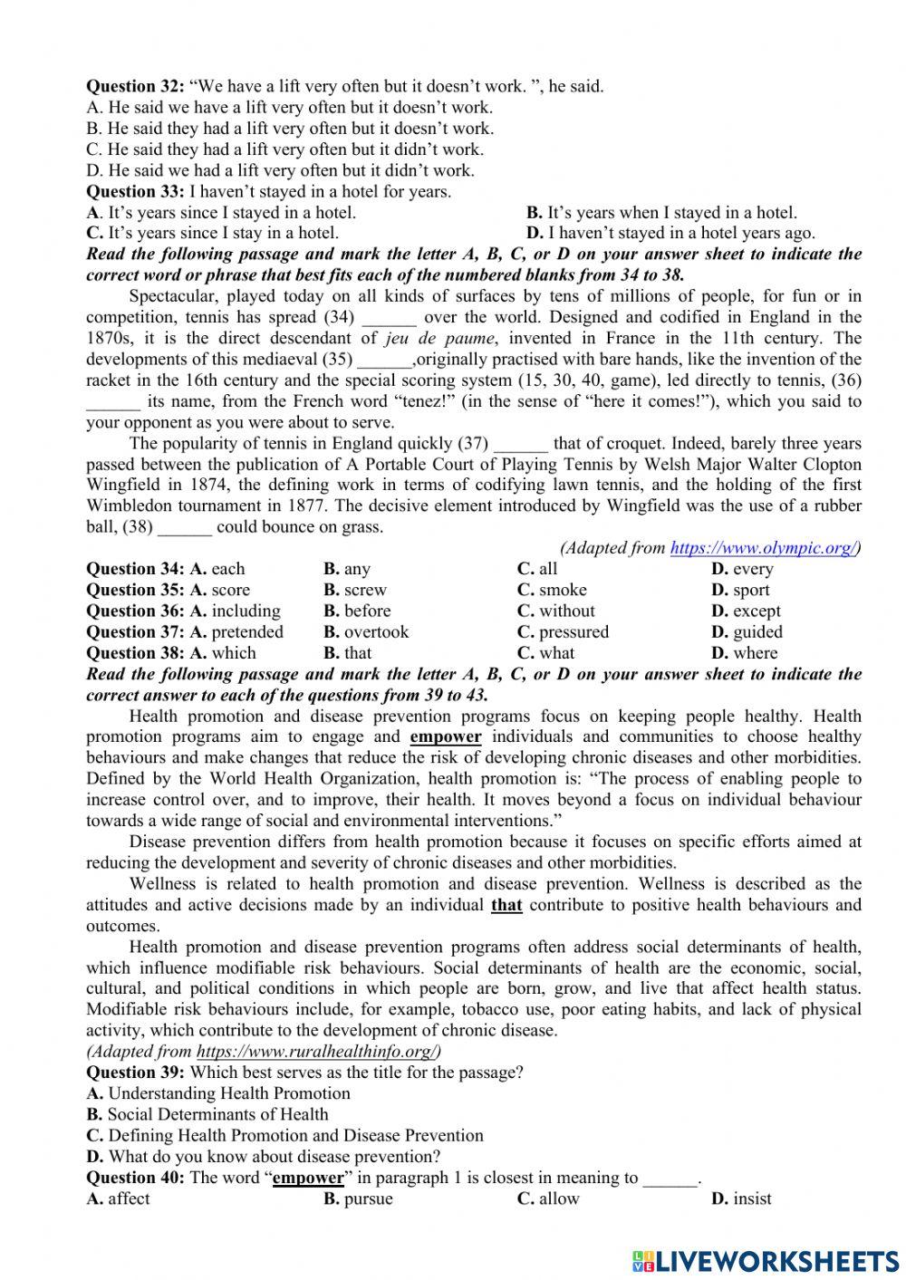 Đề TN số 30- 2022