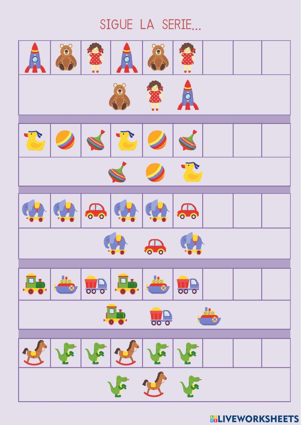 Series de tres elementos