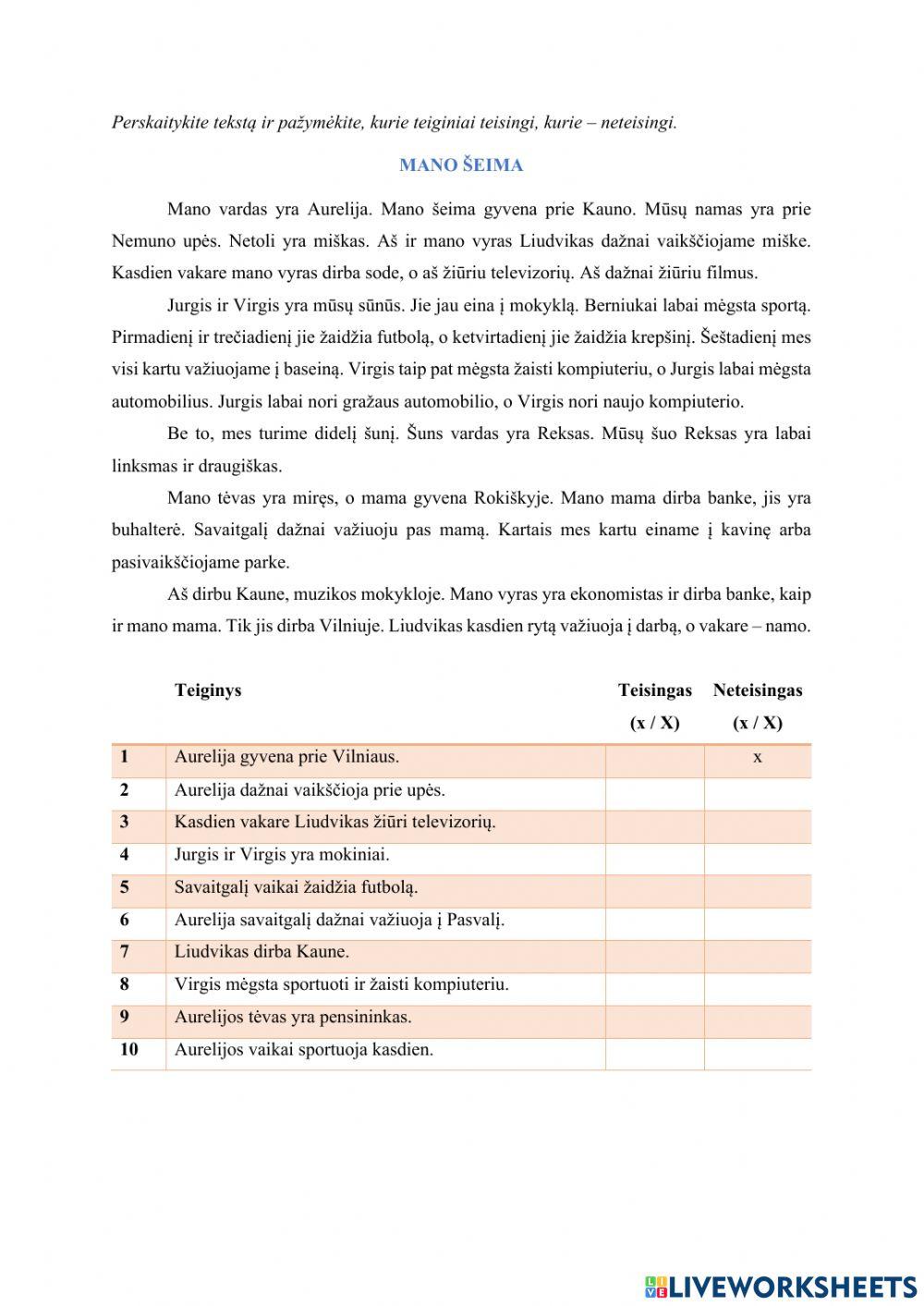 Mano šeima-beginners