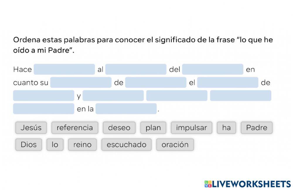 Lo que he oído al Padre, significado