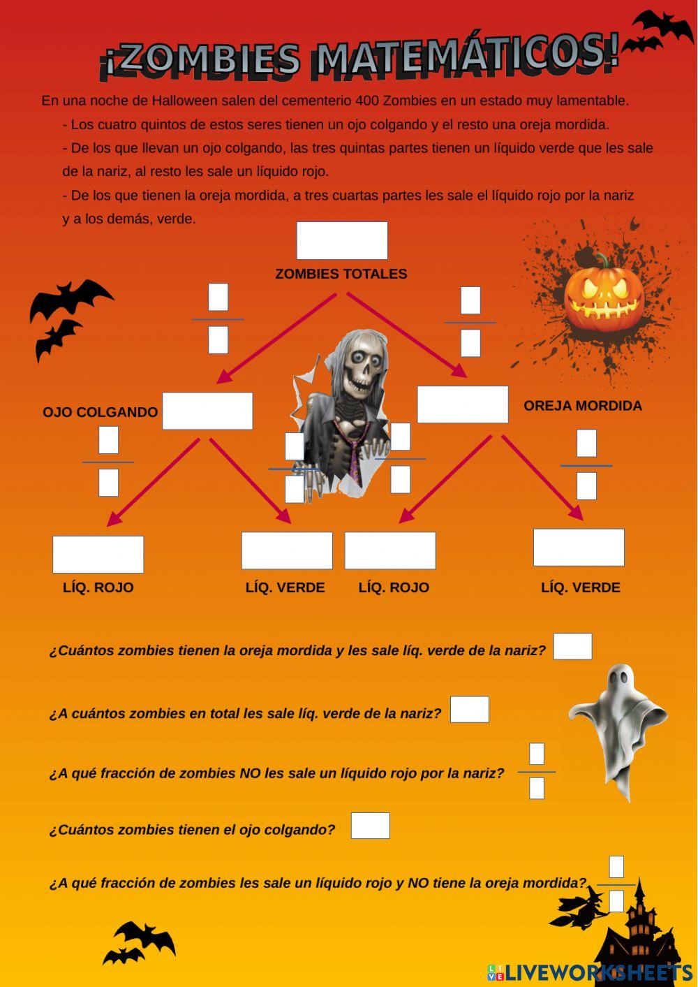 Fracciones halloween