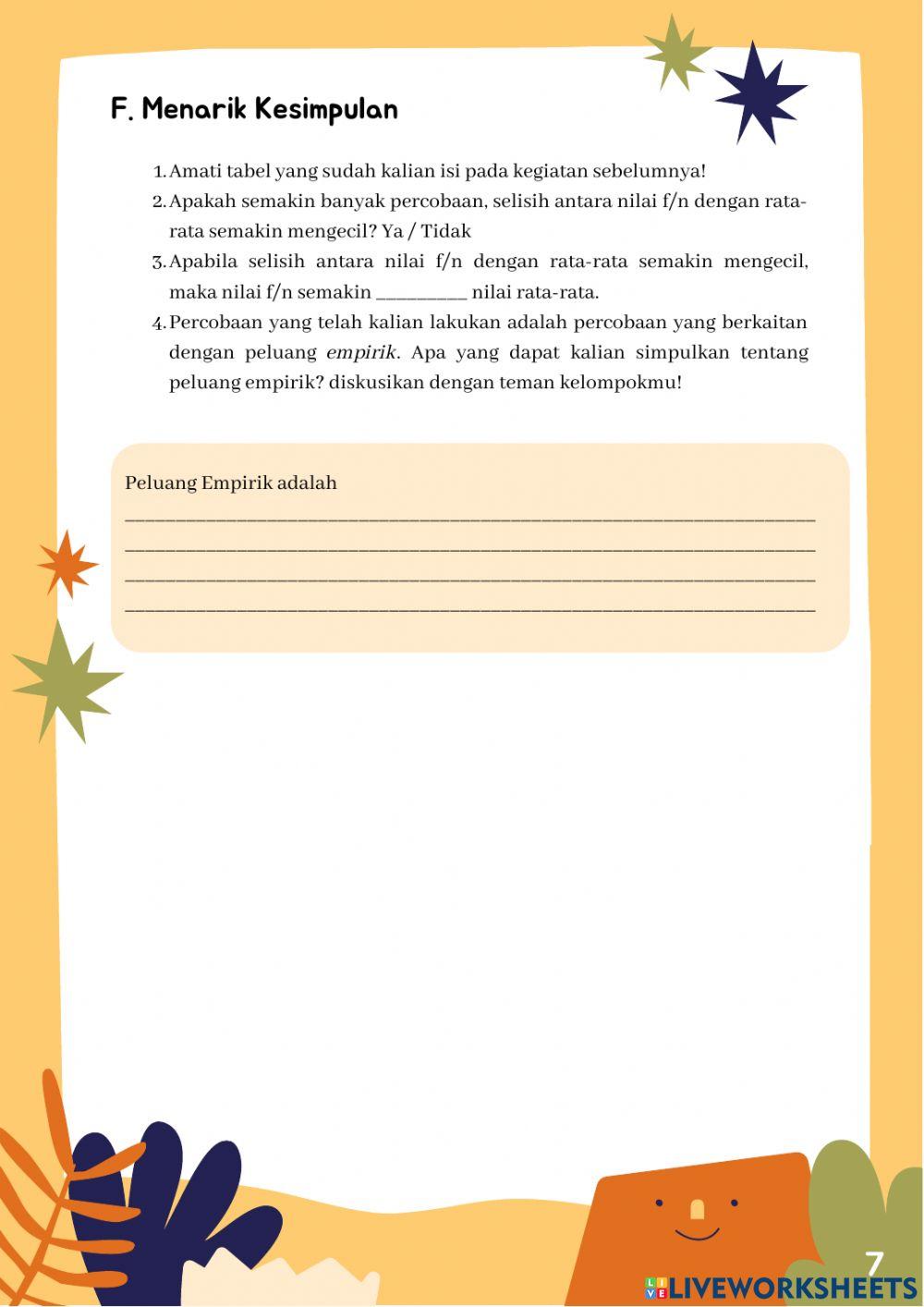 E-LKPD Peluang empirik