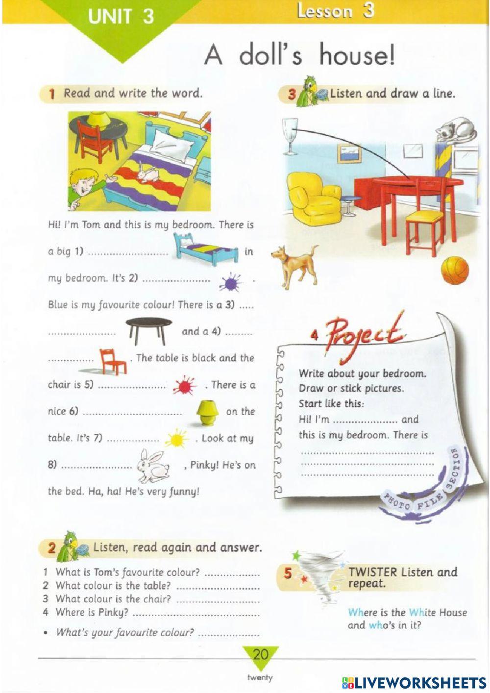 Welcome 1 unit 3 lesson 1,2