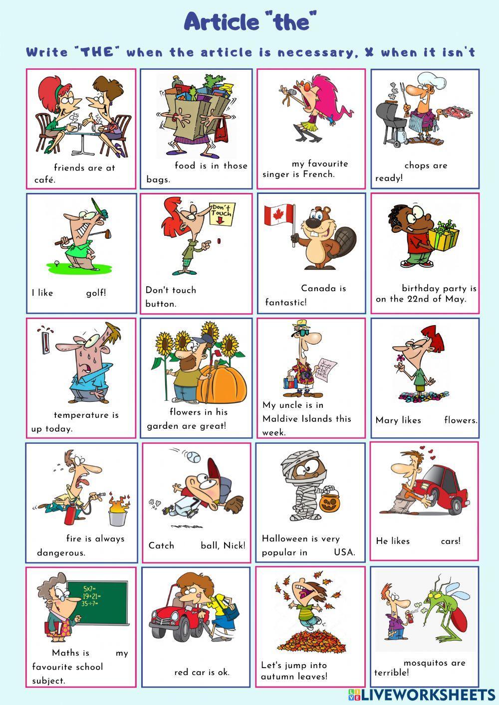 Article THE - Zero article