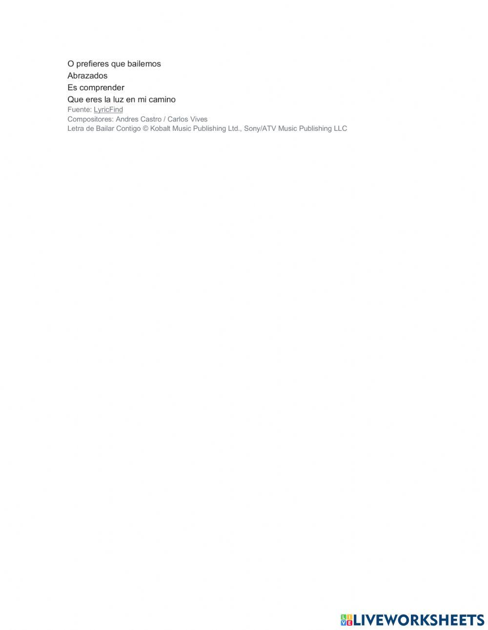 Bailar contigo de Carlos Vives