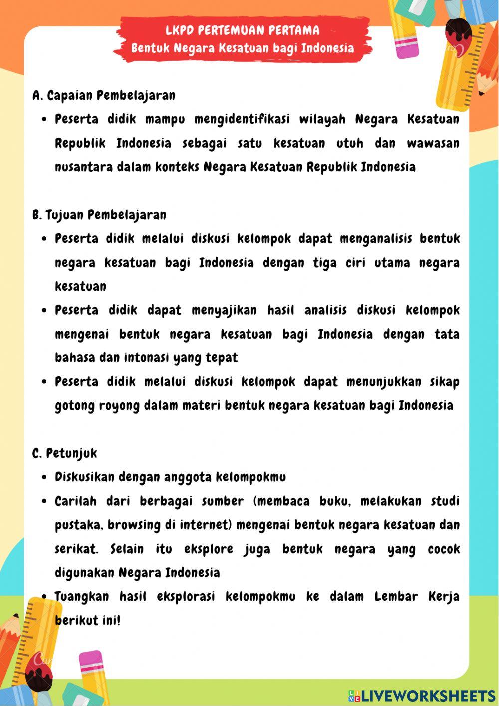 Persatuan dan kesatuan